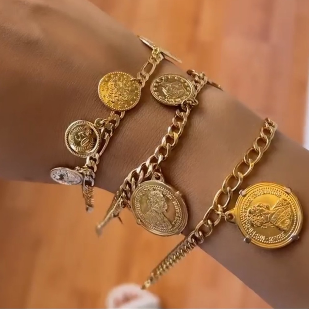 Coin Chain Bracelets